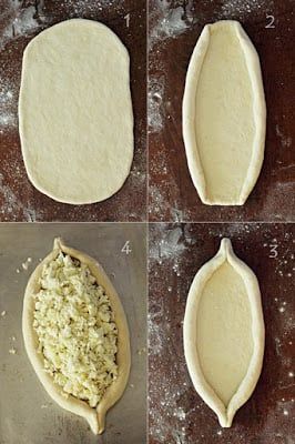 Acharuli/ Adjaruli Khachapuri - A Boat Shaped Georgian Egg & Cheese Bread Recipe | My Diverse Kitchen - A Vegetarian Blog Georgian Dishes, Adjaruli Khachapuri, Khachapuri Recipe, Georgian Bread, Bread Boats, Shaped Bread, Afghan Food Recipes, Russian Dishes, Georgian Cuisine