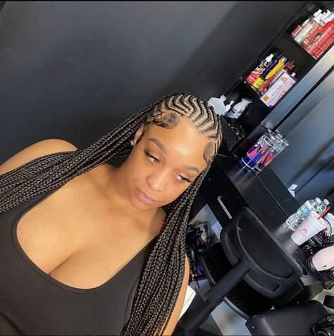 Big Twist Braids Hairstyles, Black Ponytail Hairstyles, Feed In Braids Hairstyles, Faux Locs Hairstyles, Box Braids Hairstyles For Black Women, Quick Weave Hairstyles, Braids Hairstyles Pictures, Braided Cornrow Hairstyles, Cute Box Braids Hairstyles