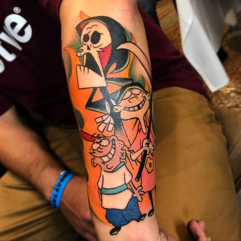 Ed Edd And Eddy Tattoo, Clown Princess, Ed Edd Eddy, Ed Edd Y Eddy, Tattoo Friends, Ed Edd And Eddy, Ed Edd N Eddy, Ed Edd, Friend Tattoos