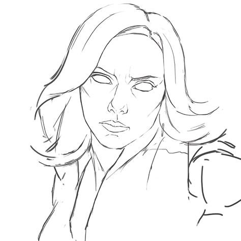 Marvel Drawing Ideas Easy, Natasha Romanoff Drawing, Black Widow Marvel Art, Drawing Ideas Marvel, Marvel Drawing Ideas, Black Widow Sketch, Black Widow Fanart, Marvel Drawings Pencil, Black Widow Drawing