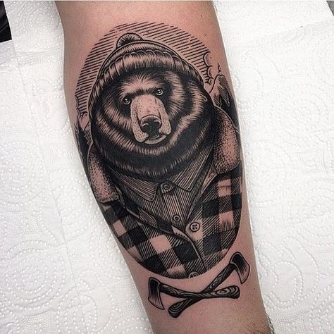 Another great tattoo made after our bear illustration! Inked by @inktotalart If you tattooed or got tattooed some of our designs, please send us pictures, we love seeing those! #yeaaah #yeaaahstudio #tattoo #beartattoo Traditional Bear Tattoo, Mother Nature Tattoos, Wild Tattoo, Bear Tattoos, Tattoo Traditional, Bear Tattoo, Bear Illustration, Great Tattoos, Nature Tattoos