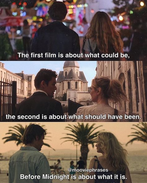 Before Sunrise Movie, The Before Trilogy, Before Trilogy, Movie Recs, France Gall, Favorite Movie Quotes, Great Movies To Watch, Claudia Cardinale, Movies Quotes