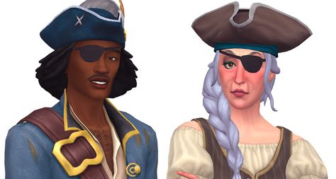 Sims 4 Pirate Cc, Pirate Eye Patch, Pirate Eye, Pirate Eye Patches, Sims 4 Anime, Eye Patch, Sims4 Cc, Outfit Posts, Sims Cc