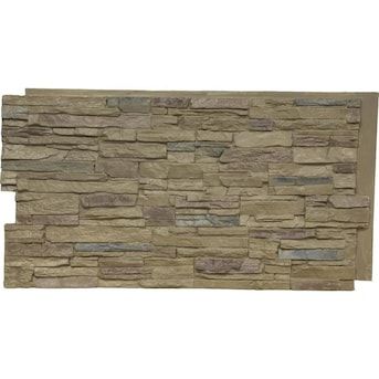 Ekena Millwork Canyon Ridge Stacked Stone 8-sq ft Colfax Faux Stone Veneer in the Stone Veneer department at Lowes.com Faux Stone Veneer, Stone Siding Panels, Faux Stone Siding, Stone Veneer Panels, Stone Wall Panels, Faux Stone Panels, Tongue And Groove Panelling, Stone Siding, Stone Panels