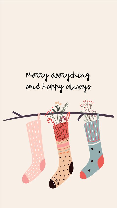 Merry Everything and Happy Always | Weekly Inspiration | Apple Slices Quotes About Winter, Merry Everything And Happy Always, Diy Natal, Everything Christmas, Merry Everything, Weekly Inspiration, Happy Xmas, Christmas Phone Wallpaper, Illustration Noel