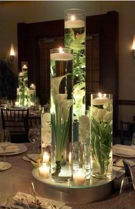 Floating Candle Decorations, Fake Flower Centerpieces, Artificial Floral Centerpieces, Submerged Flowers, Christmas Wedding Centerpieces, Floating Candle Centerpieces Wedding, Diy Floating Candles, Floating Candle Centerpieces, Christmas Table Centerpieces