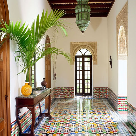 9 Exotic Ways to Embrace the Moroccan Decor Moorish Decor, Moroccan Exterior, Moroccan Inspired Decor, Moroccan House, Moroccan Style Home, Moroccan Houses, Open Living Room Design, Hacienda Homes, Moroccan Living Room