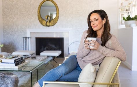 Peek Inside the New Luxe Living Room of E! News' Catt Sadler Entrance Ideas Outdoor, House Entrance Ideas, Los Angeles Living, Catt Sadler, My Safe Space, Contemporary Entryway, Contemporary Kitchen Cabinets, Luxe Living Room, Contemporary Bedroom Design