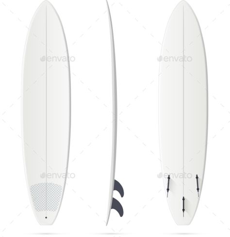 White Surfboard, Surfing Board, Board Template, Sand Surfing, Surfboard Design, Logo Icons, Vector Design, Surfboard, Abstract Design