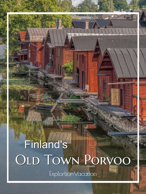 With historic buildings, fun shops, and great places to eat, the medieval Swedish town of Borgå (Old Town Porvoo) is a fun and easy day trip from Helsinki, Finland. #ExplorationVacation #Finland #VisitFinland #FinlandTravel #History #OldTown #Tourism #Travel #Nordic #Scandinavia #Architecture Finland Travel, Wooden Buildings, Laptop Lifestyle, Backpacking Europe, Helsinki Finland, Easy Day, Future Travel, Planning Tips, Europe Destinations