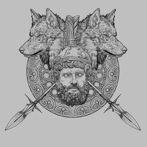 MARS : The God Of War on Behance Mars Roman God, Rome Mythology, Roman Tattoo, Roman Myth, Spartan Tattoo, White Tattoos, Aries And Scorpio, Evil Tattoos, Polynesian Tattoo Designs