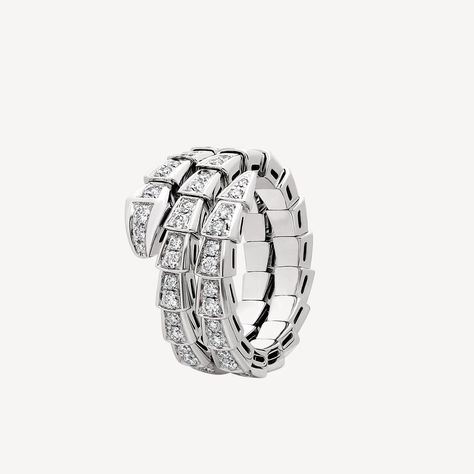 Rings Bvlgari, Snake Woman, Bvlgari Fragrance, Bulgari Jewelry, Bvlgari Serpenti, Italian Jewelry, Ring White Gold, Expensive Jewelry, White Gold Ring