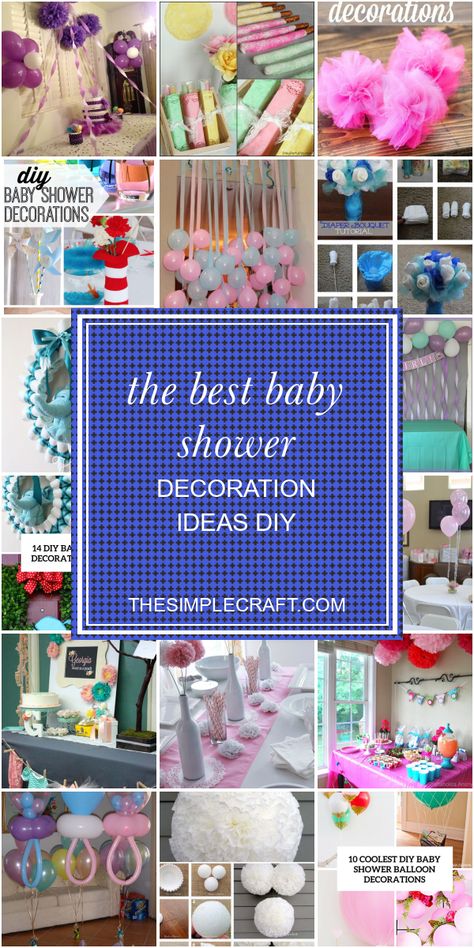 Inexpensive Baby Shower Decorations, Spring Baby Shower Decorations, Baby Shower Decor Ideas, Shower Decor Ideas, Baby Shower Decoration Ideas, Perlengkapan Bayi Diy, Diy Baby Shower Centerpieces, Baby Shower Balloon Decorations, Baby Shower Favors Diy