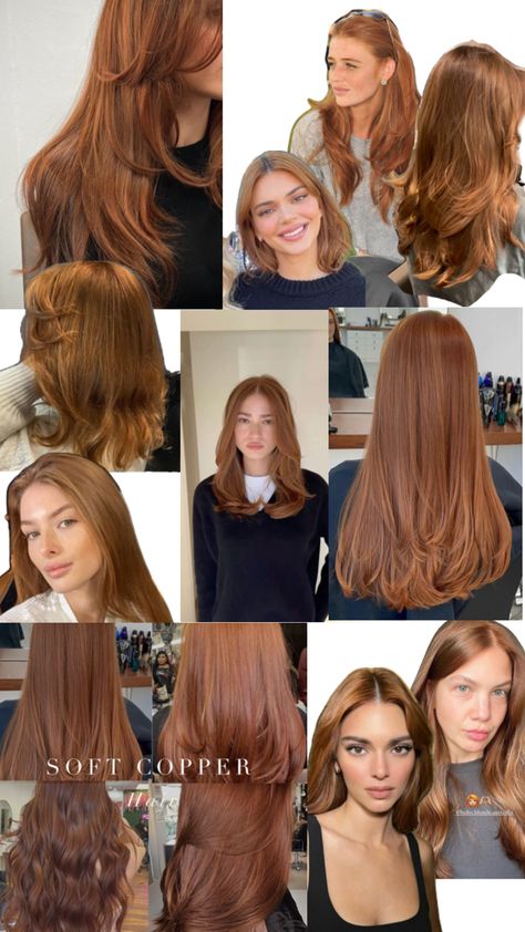 Hair Color For Soft Autumn, Soft Copper Hair, True Spring, Ginger Hair Color, Dye Hair, Soft Autumn, Copper Hair, Cool Hair Color, Color Hair