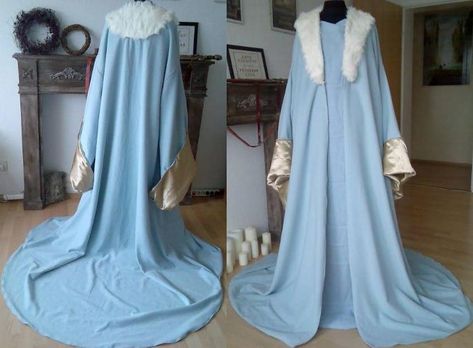 Eowyn's Victory Coat by ~Lady--Eowyn on deviantART Hobbit Costume, Lotr Costume, Light Blue Dress, Light Blue Dresses, Blue Gown, Character Reference, Cool Costumes, Ice Blue, Blue Dress