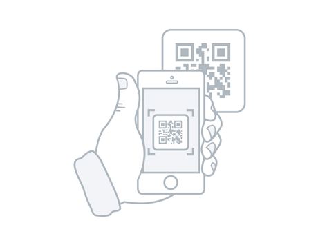 Scan QR Code by Clark Caughey on Dribbble Qr Code Illustration, Qr Code Poster Design, Poster With Qr Code, Qr Code Scanner Design, Qr Code Scanner, Free Printable Bookmarks, Wallpaper Iphone Summer, Bookmarks Printable, Flat Design