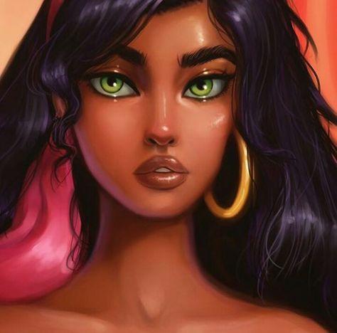 Esmeralda Disney, Princesas Disney Anime, The Hunchback Of Notre Dame, Hunchback Of Notre Dame, Disney Artwork, Princesa Disney, Black Artwork, Princess Art, Disney Dream