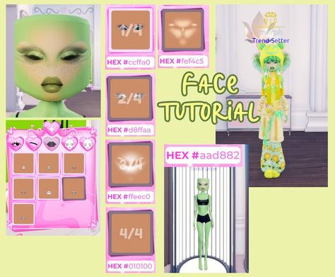 dti outfit alternative face tutorial custom makeup Makeup Baddie, Face Tutorial, Custom Makeup, Roblox Dress, Makeup Hacks, Tutorial Diy, Trend Setter, Makeup Tips, Dress To Impress