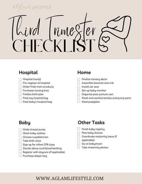 3rd Trimester Tips, 3rd Trimester To Do List, Third Trimester Must Haves, Third Trimester To Do List, To Do List Before Baby Arrives, Third Trimester Photos, 2nd Time Mom Must Haves, Things To Do Before Baby Arrives, Pregnancy Timeline To Do List