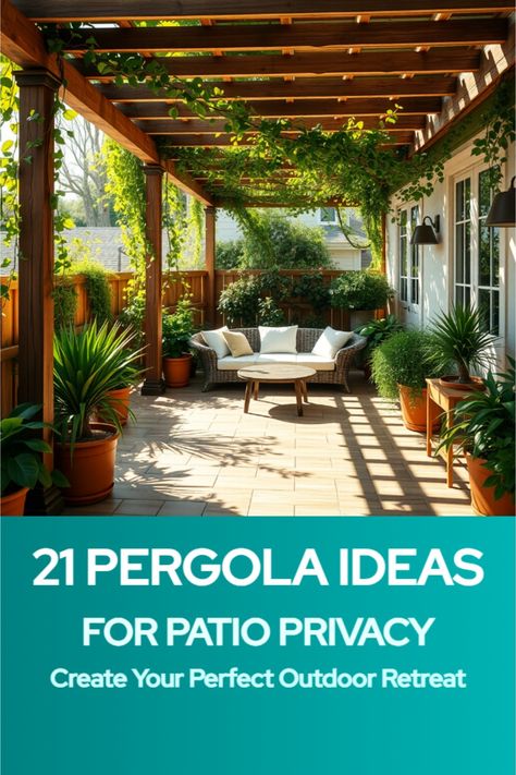 outside pergola ideas for patio privacy Pergola Privacy Ideas, Private Patio Ideas, Metal Pergola Ideas, Vines On Pergola, Pergola With Vines, Privacy Panels Outdoor Patio Ideas, Outside Pergola, Pergola With Privacy, Pergola Privacy