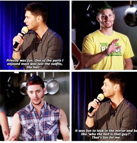 Priestly Ten Inch Hero, Jensen Ackles Ten Inch Hero, 10 Inch Hero, Supernatural Panel, Ten Inch Hero, Jared Supernatural, Daneel Ackles, Jared Padalecki Supernatural, Danneel Ackles