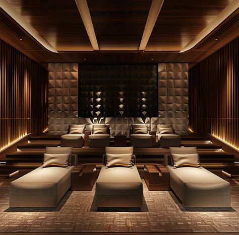 Upstairs Decor, Modern Zen House, Chic Workspace, Game Room Ideas, Home Theater Room Design, Theater Room Design, Zen House, Home Cinema Room, At Home Movie Theater