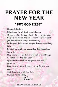 Prayer For The New Year, Inspirational Morning Prayers, Business Prayer, New Years Prayer, The Graceful Chapter, Prayer Of Praise, Prayers Of Gratitude, Prayer For Health, Sending Prayers