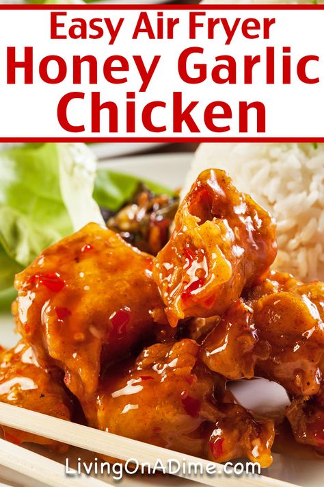 Air Fryer Chicken Breast Recipes, Air Fryer Honey Garlic Chicken, Chicken Fillet Recipes, Air Fryer Chicken Breast, Air Fryer Recipes Chicken Breast, Honey Chicken Recipe, Ninja Cooking System Recipes, Thighs Chicken, Recipes Oven