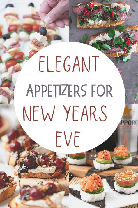 Nye Appetizers, Christmas Eve Appetizers, New Years Eve Snacks, Nye Food, New Year Home Decor, Nye Dinner, New Years Appetizers, New Year's Eve Appetizers, New Years Eve Food