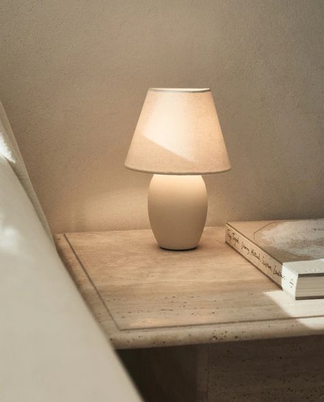 Image 1 of the product CERAMIC TABLE LAMP Short Lamps Living Room, Small Bedside Table Lamp, Fun Lamps Bedroom, Organic Modern Lamp, Mini Table Lamp, Bedside Lamp Ideas, Tiny Lamps, College House Room, Bedroom Lamp Ideas