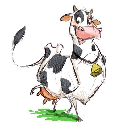 Animal Caricature, Cow Art, A Cow, Character Design References, Animation Studio, Creature Design, Art Plastique, Whimsical Art, Animal Illustration