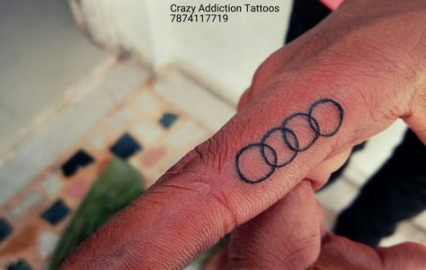 Tattoos For Car Lovers, Car Logo Tattoo, Audi Symbol, Car Lover Tattoo, Audi Tattoo, Smart Car Accessories, Funny Lock Screen Wallpaper, Cars Logo, Audi Car