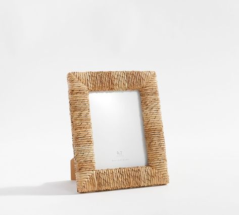 Malibu Woven Frame, Natural, 5"x7" | Pottery Barn Tabletop Easel, Outdoor Cushion Covers, Luggage Organization, Wood Molding, Mirror Art, Pottery Barn Teen, Pottery Barn Kids, Wooden Walls, Lighting Collections