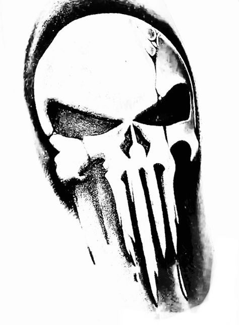 Punisher Tattoo Design, Punisher Tattoo, Marvel Tattoos, Tattoo Templates, Punisher Skull, Horror Tattoo, Jewelry Tattoo, Traditional Tattoo, Tattoo Design