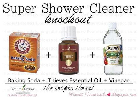 Honest Essentials: Super Shower Cleaner All Natural! All Natural Cleaner Thieves Essential Oil. Young Living. Young Living Distributor #3886132. Mommy Blogger. Mom of three kids All Natural Cleaner, Essential Oil Cleaner, Young Living Oils Recipes, Living Oils Recipes, Natural Cleaner, All Natural Cleaners, Thieves Cleaner, Essential Oils For Colds, Thieves Essential Oil