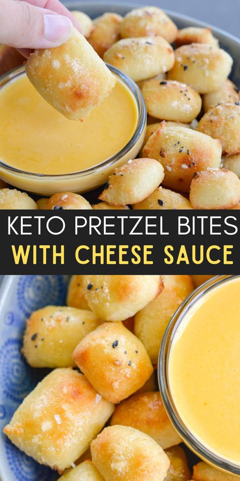 These soft Keto Pretzel Bites with Cheese Sauce are the perfect low carb appetizer! Enjoy 8 bites with cheese dip for less than 5 net carbs! Keto Pretzel Bites, Pretzel Bites With Cheese Sauce, Low Carb Low Fat Recipes, Boiled Egg Diet Plan, Low Carb Appetizers, Low Carb Low Sugar, Low Carb Breakfast Recipes, Low Carb Diet Recipes, Best Keto Diet