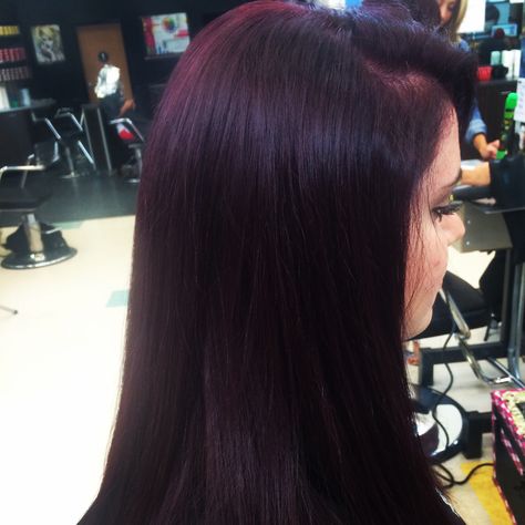 5vr+4vr violet red 4vr Hair Color, Midnight Plum Hair Color, Plum Black Hair Color, Plum Black Hair, Red Violet Hair Color, Red Violet Hair, Violet Hair Colors, Dark Purple Hair, Plum Hair