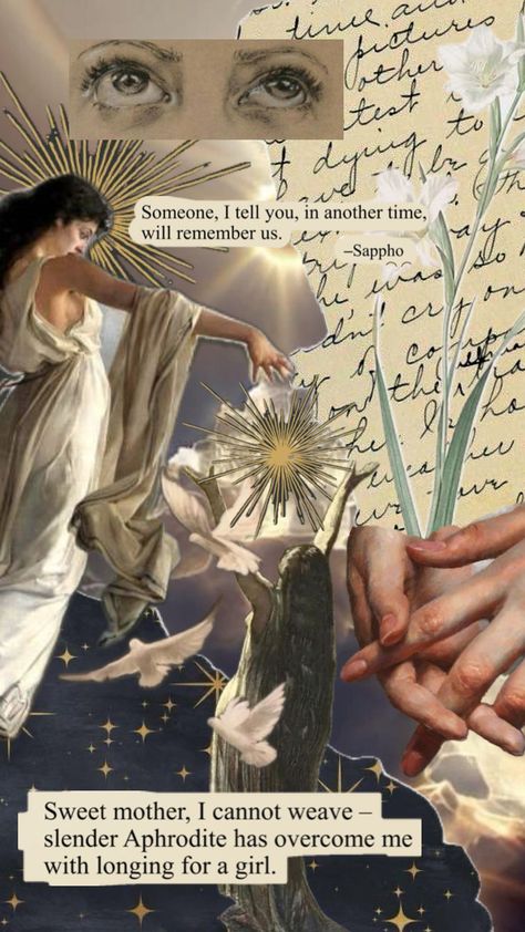 #vibes #wlw #sappho #yearning #moonlight #poetry #writing #greece #mytholgy #gold Sappho Wallpaper, Moonlight Poetry, Sappho Art, Subtle Wlw Wallpaper, Sapphic Aesthetic Art, Wlw Wallpaper, Sappho Poetry, Sapphic Aesthetic, Poetry Writing