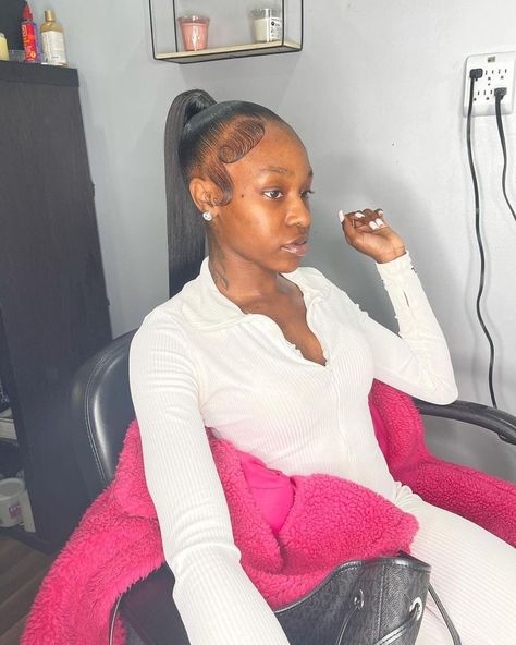 Mid Weave Ponytail, Mid Straight Ponytail, Point Tail Hairstyles, Slick Back Straight Ponytail, High Straight Ponytail, Mid High Ponytail, Mid Ponytail Hairstyles, Straight Ponytail Hairstyles, Cute Ponytail Styles