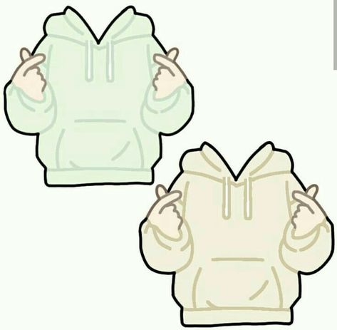 Hoodie Drawing Reference, Chibi Sketch, Hoodie Drawing, Hoodie Cartoon, Anime Clothes, Clothes Cute, Drawing Anime Clothes, Girls Cartoon, Cute Kawaii Drawings