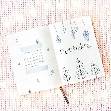 Mise en page du mois de Novembre dans mon Bullet Journal (avec page de garde, monthly log, weekly log...) Bullet Journal Novembre, November Bullet Journal Cover, November Bullet Journal, Bullet Journal October, Minimalist Bullet Journal, Weekly Log, May Bullet Journal, March Bullet Journal, December Bullet Journal