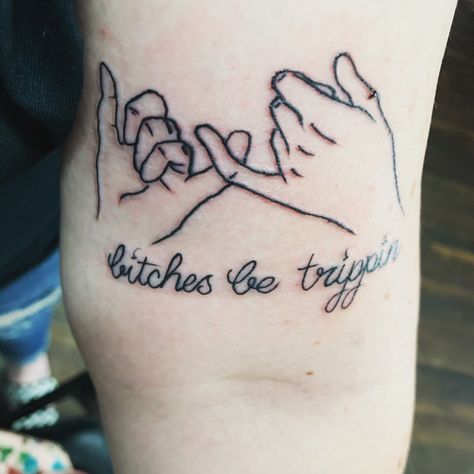 Unique Tattoos For Sisters, Best Friends Quotes Tattoos, Medium Matching Tattoos For Best Friends, Horror Friendship Tattoos, Best Friend Tattoos Baddie, Meaningful Friendship Tattoos Ideas, Cuss Word Tattoos, High School Best Friend Tattoos, Friendship Tattoos Quotes