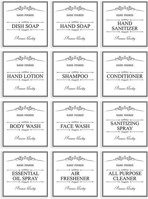 Amazon.com: flowertree White Waterproof Soap Labels for Plastic/Kitchen Hand Soap Dispenser Labels Stickers,Removable Cleaning Labels for Dish Soap, Lotion, Shampoo Conditioner, 12 Pack : Beauty & Personal Care Cleaning Labels, Primitive Labels, Beauty Products Labels, White Soap, Kitchen Labels, Essential Oil Spray, Soap Stamping, Soap Labels, Labels Printables Free