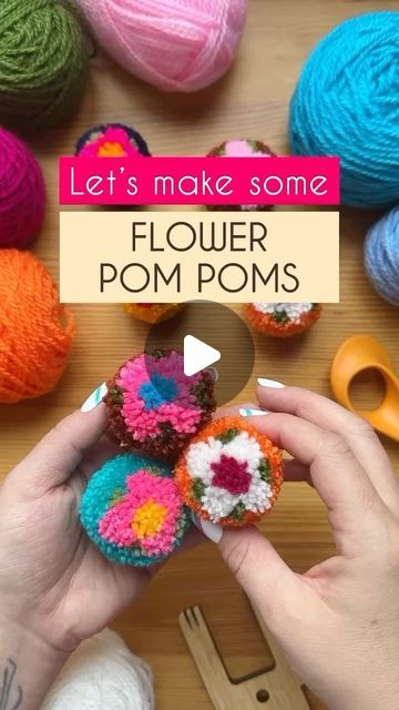 The Neon Tea Party // Marisa on Instagram: "🌸 DIY FLOWER POM POMS 🌸

Spring is about to sprung (?!) and we know what you’re all thinking… Florals, for spring? Groundbreaking…

But these single flower poms truly are!!!! 😍 Grab four colors of Favorito yarn (available in our shop!) or any worsted weight yarn + a @theloome tool and follow these super simple steps to creating your own flower pom poms! 🌺🌼🌸

Find the full tutorial over now on the TNTP Blog — link in bio! 💐

#pompoms #flowerpompoms #flowerpompom #floralpompom #floralpompoms #springcrafts #eastercrafts #craftingiscool #tntp #theneonteaparty" Pom Pom Bouquet, Flower Pom Poms, Pompom Flowers, Pom Pom Flowers, Instagram Diy, Single Flower, Worsted Weight Yarn, Spring Crafts, Worsted Weight