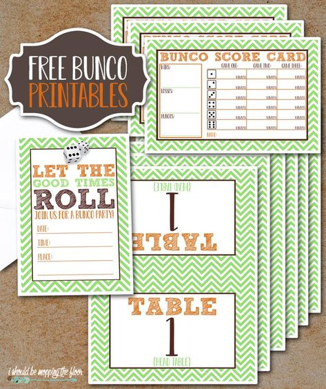 These Free Bunco Printables are the cutest set to help you let the good times roll at your next gathering. Includes invitations, score cards, and more! Bunco Printables, Bunco Party Themes, Bunco Food, Bunco Dice, Bunco Score Sheets, Bunco Themes, Bunco Game, Mopping The Floor, Bunco Party