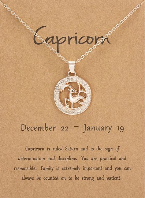 Beautiful Modern Design - Show Off Your Capricorn Zodiac Sign In Style With This Beautifully Designed Timeless Gold Plated Pendant Necklace. Highlighted By A Motif Of The Capricorn Zodiac Symbol, Finished To A High Polish. #chain #necklace #fashion #recipe #chicken #aesthetic #rosegold #accessories #accessory Capricorn Vibes, January Zodiac, Capricorn Zodiac Symbol, Capricorn Jewelry, Chicken Aesthetic, Capricorn Necklace, Astrology Jewelry, Zodiac Sign Necklace, Capricorn Zodiac