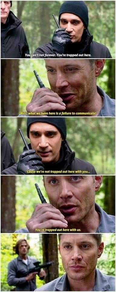 Supernatural Quotes Dean, Sammy Supernatural, Quotes Brother, Sam E Dean, Funny Supernatural, Supernatural Quotes, And So It Begins, Supernatural Tv Show, Supernatural Memes