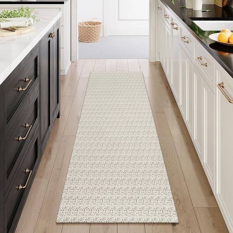 Amazon.com: Collive Long Runners Rug for Hallways 2.6x10 Washable Kitchen Runner Rugs Non-Slip Rubber Backed Boho Hallway Runner Rug Tan Braided Farmhouse Carpet Floor Runner for Hall Bedroom Entryway : Home & Kitchen 4x6 Rugs Entryway, Laundry Room Runner Rug, Modern Farmhouse Kitchen Rugs, Bathroom Runner Rug Ideas, Farmhouse Kitchen Mats, Kitchen Runner Rug Farmhouse, Kitchen Runner Rug Ideas, Kitchen Floor Runner, Kitchen Rug Ideas