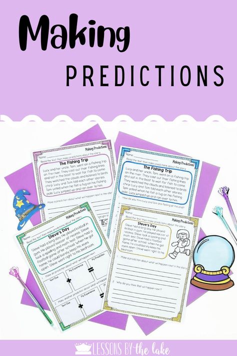 Making Predictions Activities 3rd Grade, Making Predictions 2nd Grade, Making Predictions Activities, Predicting Activities, 4th Grade Activities, Skill To Learn, 3rd Grade Activities, Making Predictions, Reading Comprehension Strategies