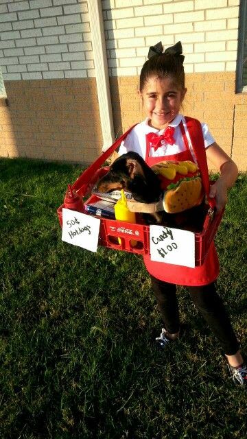 Concession Stand Costume, Diy Hot Dog Costume, Halloween Costumes With Dog, S’more Dog Costume, Hot Dog Vendor Costume, Hot Dog Vendor, Seven Dwarfs Costume, Hotdog Costume, Bad Seed